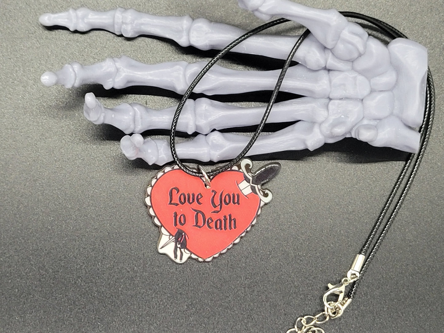 Love Heart Valentine Resin Earrings Necklace Valloween