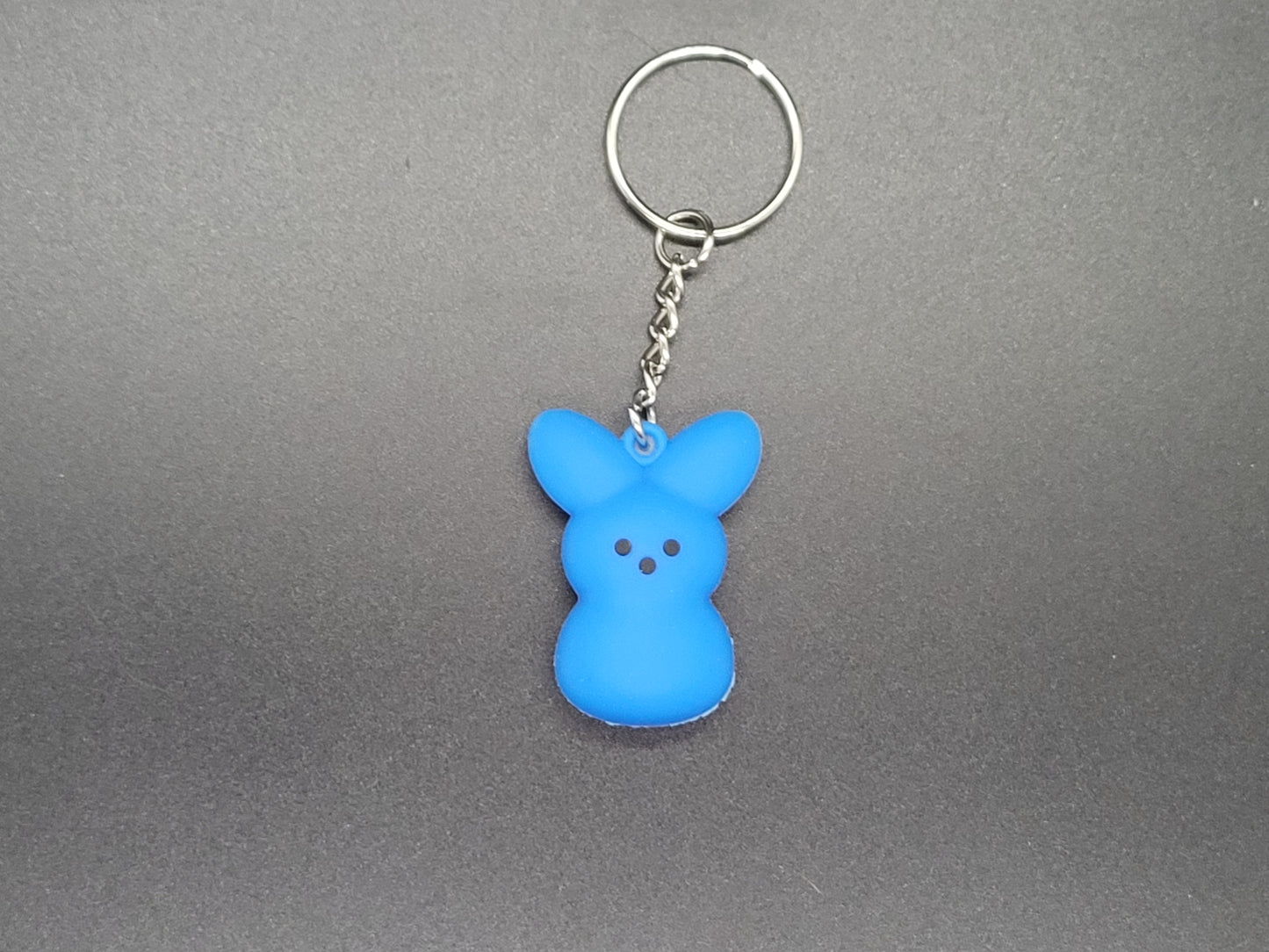 Peep Bunny Soft PVC Keychain