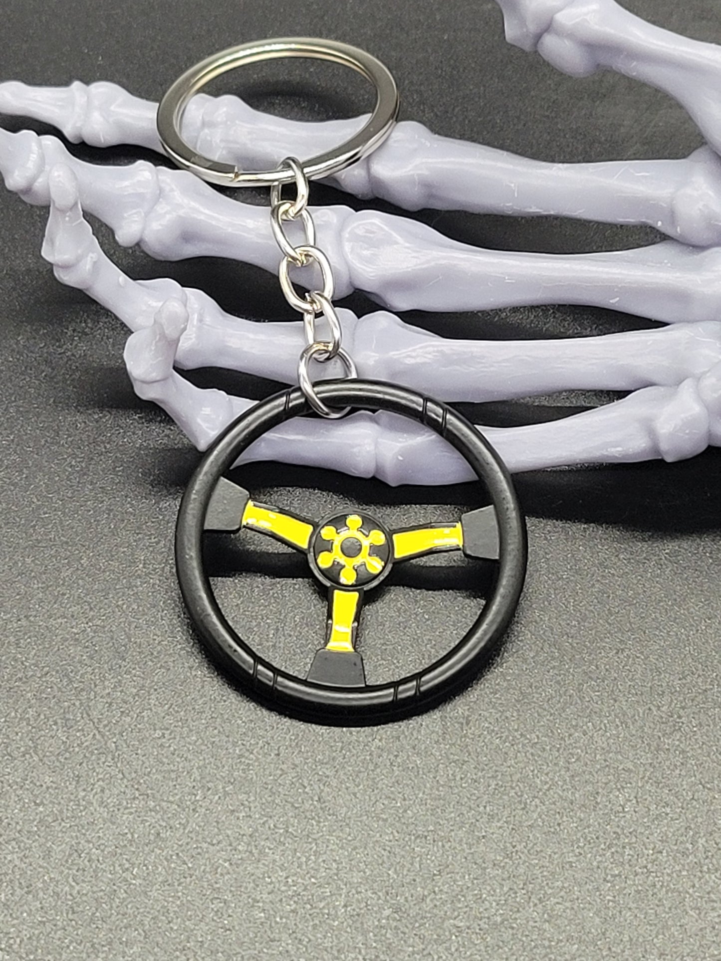 Car Part Key Chain Steering Wheel Metal Alloy