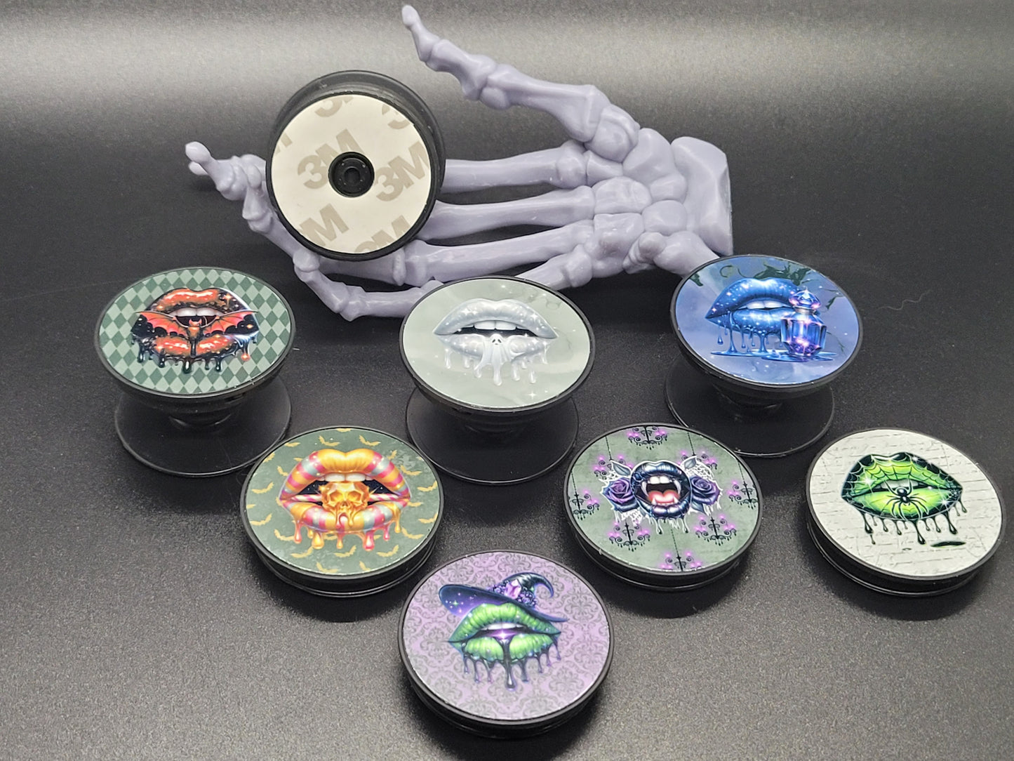 Halloween Lips Collection of Adhesive Phone Grips