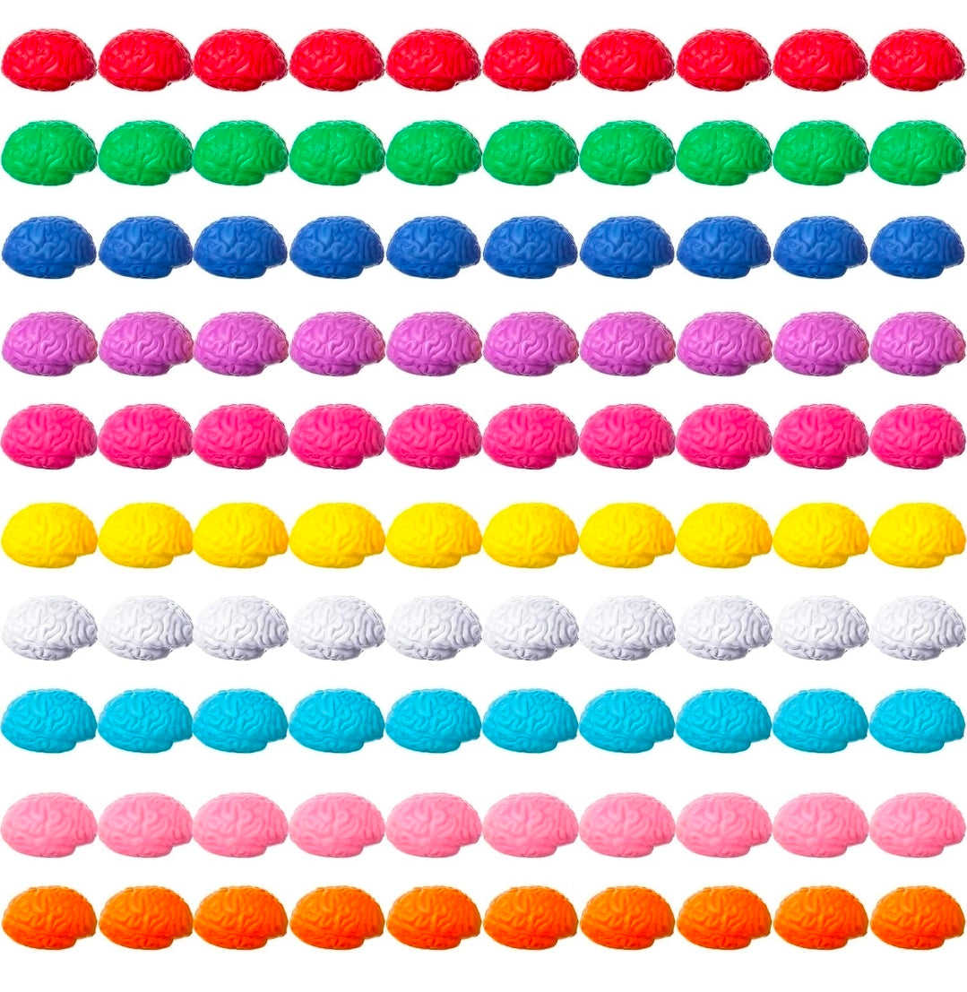 Assorted Brain Squeeze Toy Mini