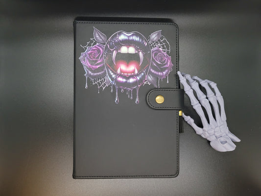 Monster Lined Blank Journal Book of Shadows Grimoire Faux Leather
