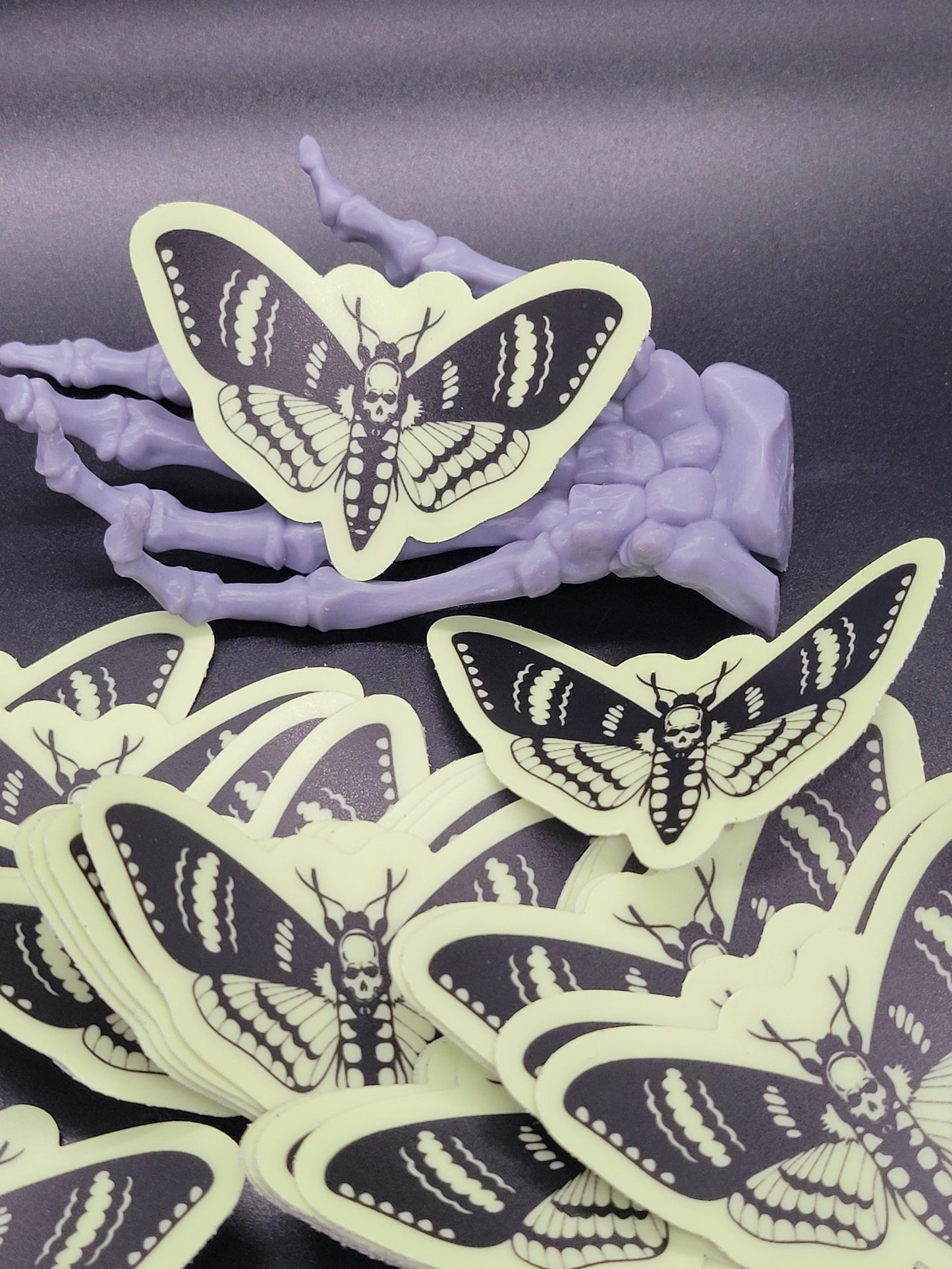 Moth Glow in the Dark Heavy Grade Vinyl Decal