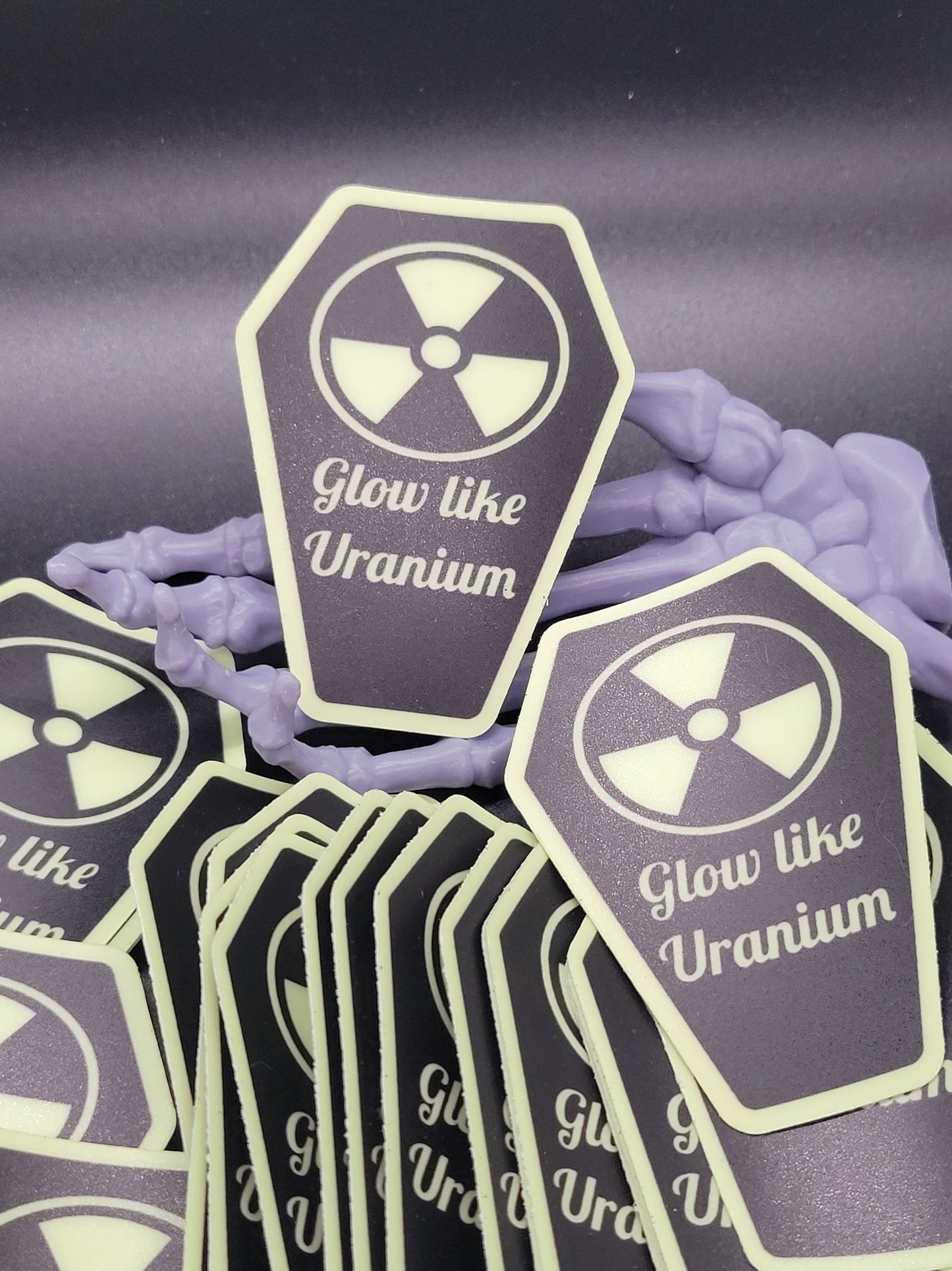 Uranium Coffin Glow in the Dark Heavy Grade Vinyl Decal