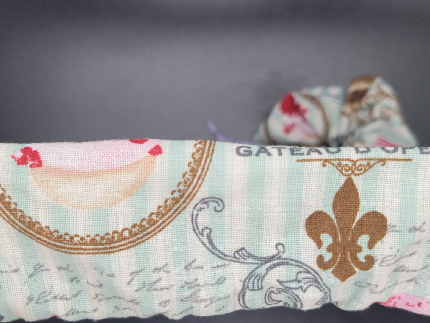 Paris Ice Cream Cotton and Elastic Hair Tie Scrunchie