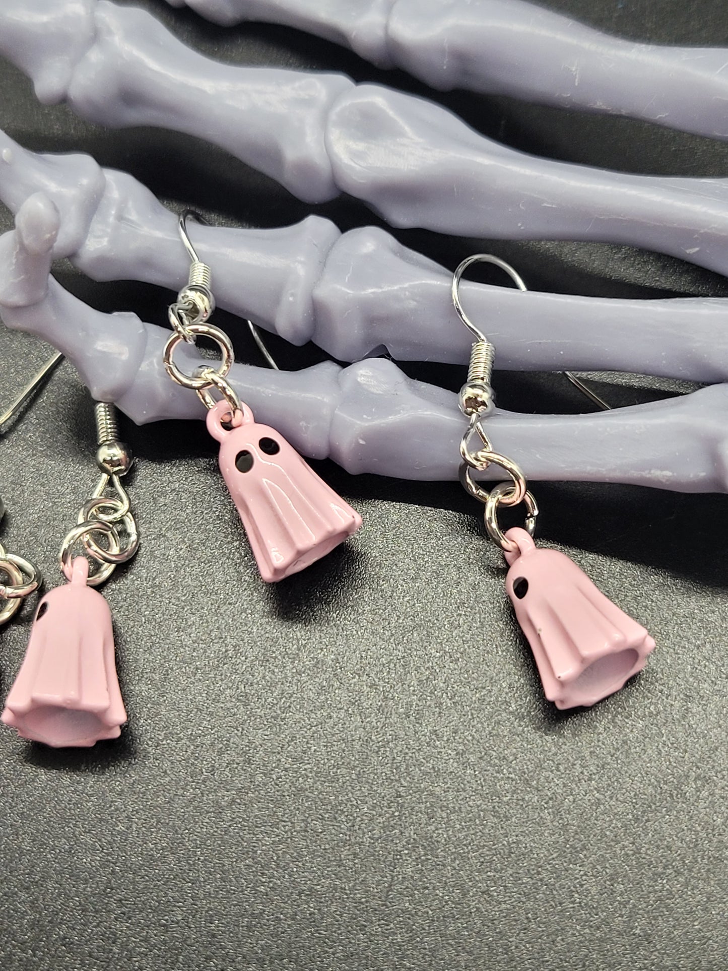 Ghosts Metal Dangle Earrings Light Weight