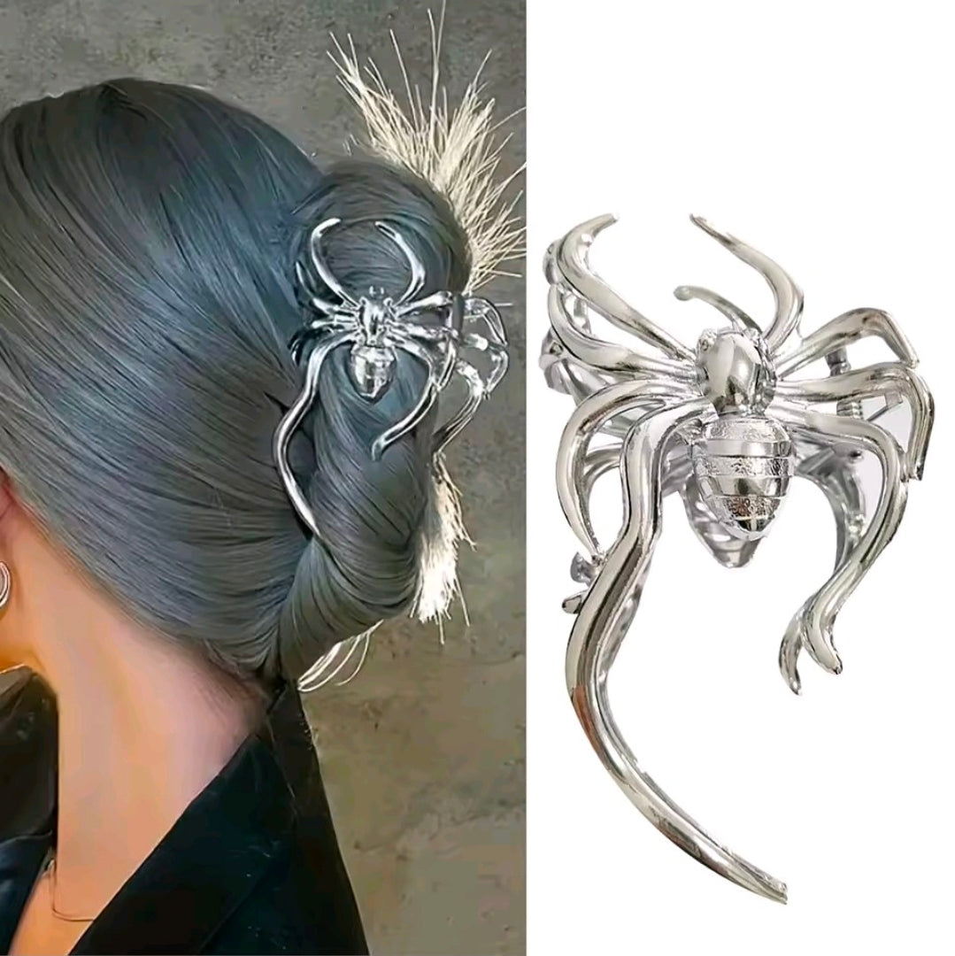Metal Claw Hair Clip Spider
