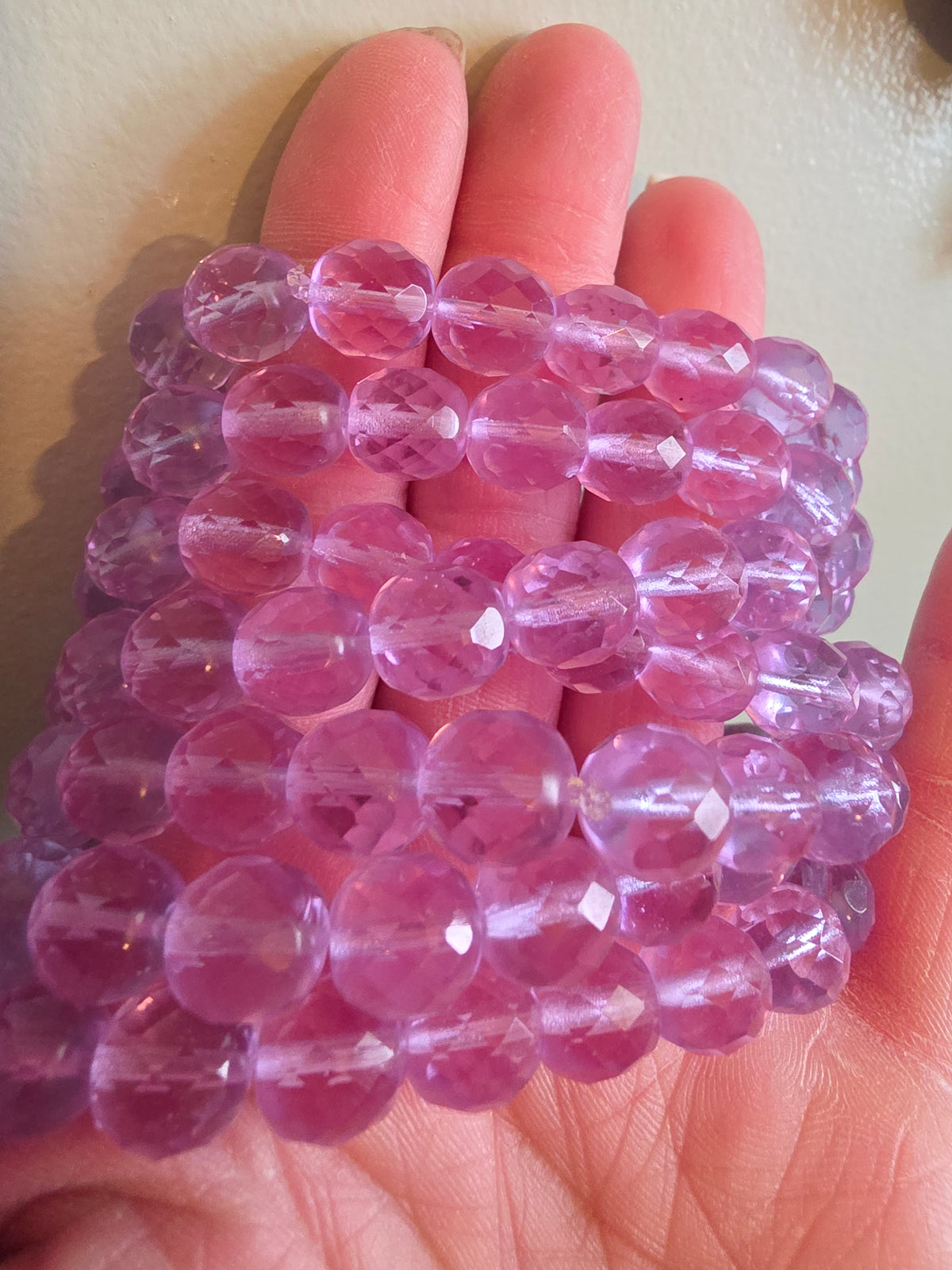 7.5 inch 10mm Stretch Bracelet Vintage Crystal Alexandrite