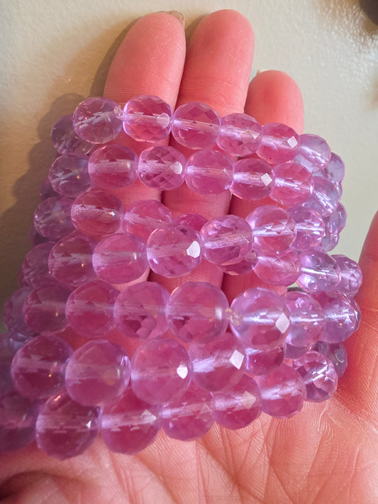 7.5 inch 10mm Stretch Bracelet Vintage Crystal Alexandrite