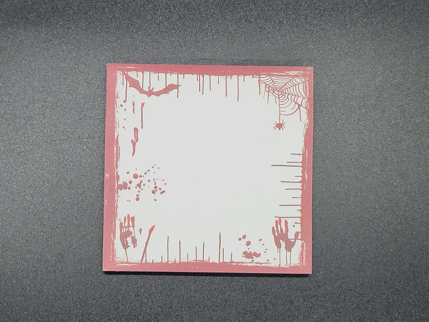 Halloween Spooky Blood Splatter Sticky Notepad