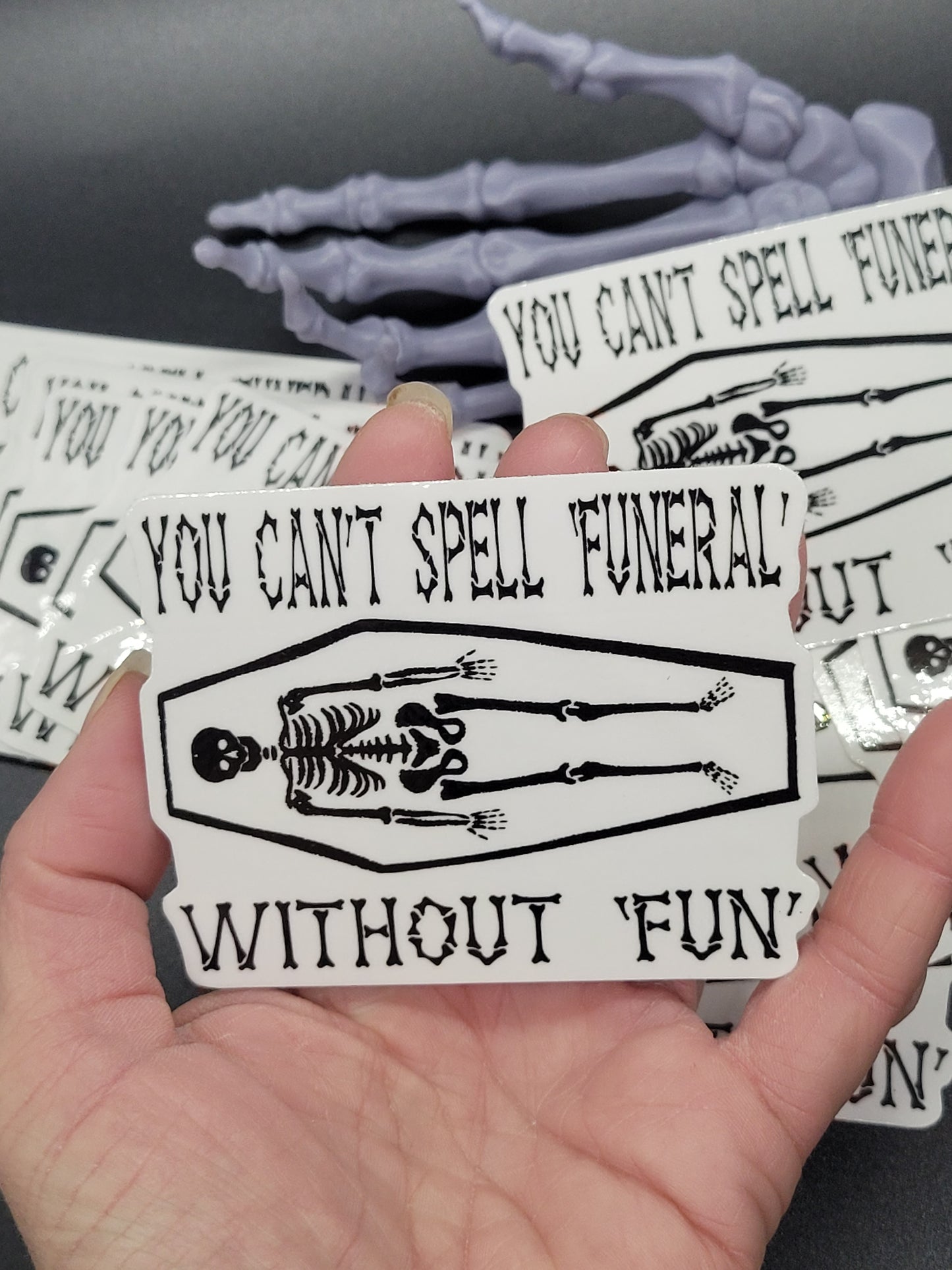 Funeral Fun Heavy Grade Vinyl Decal