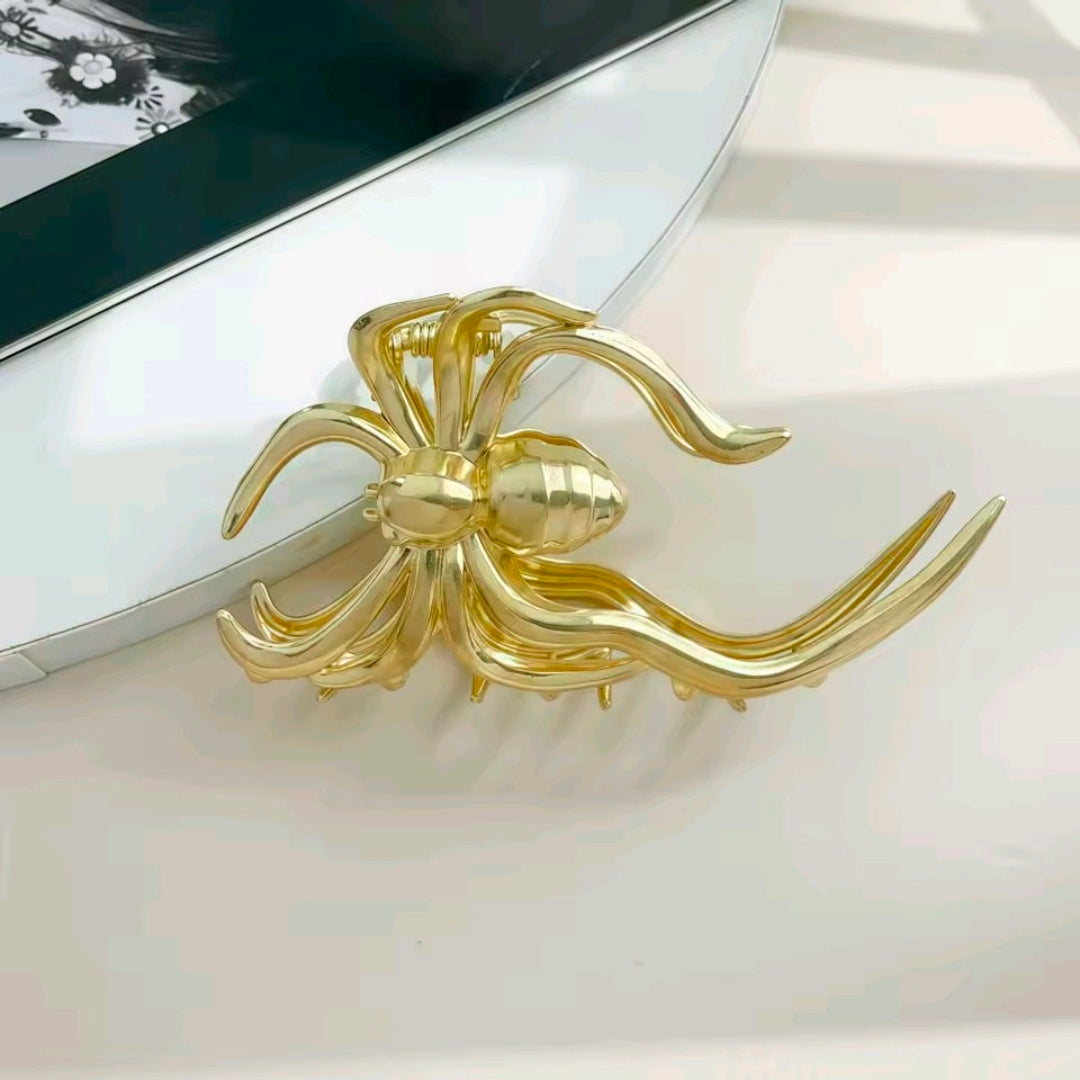Metal Claw Hair Clip Spider