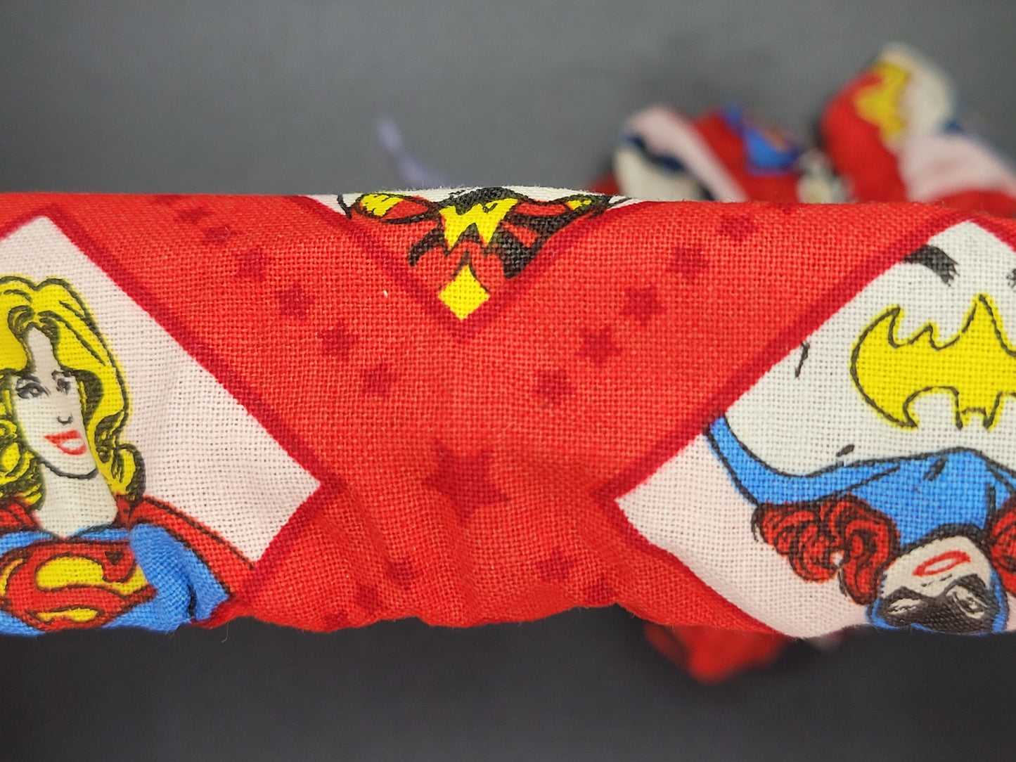 Super Women Cotton and Elastic Hair Tie Scrunchie