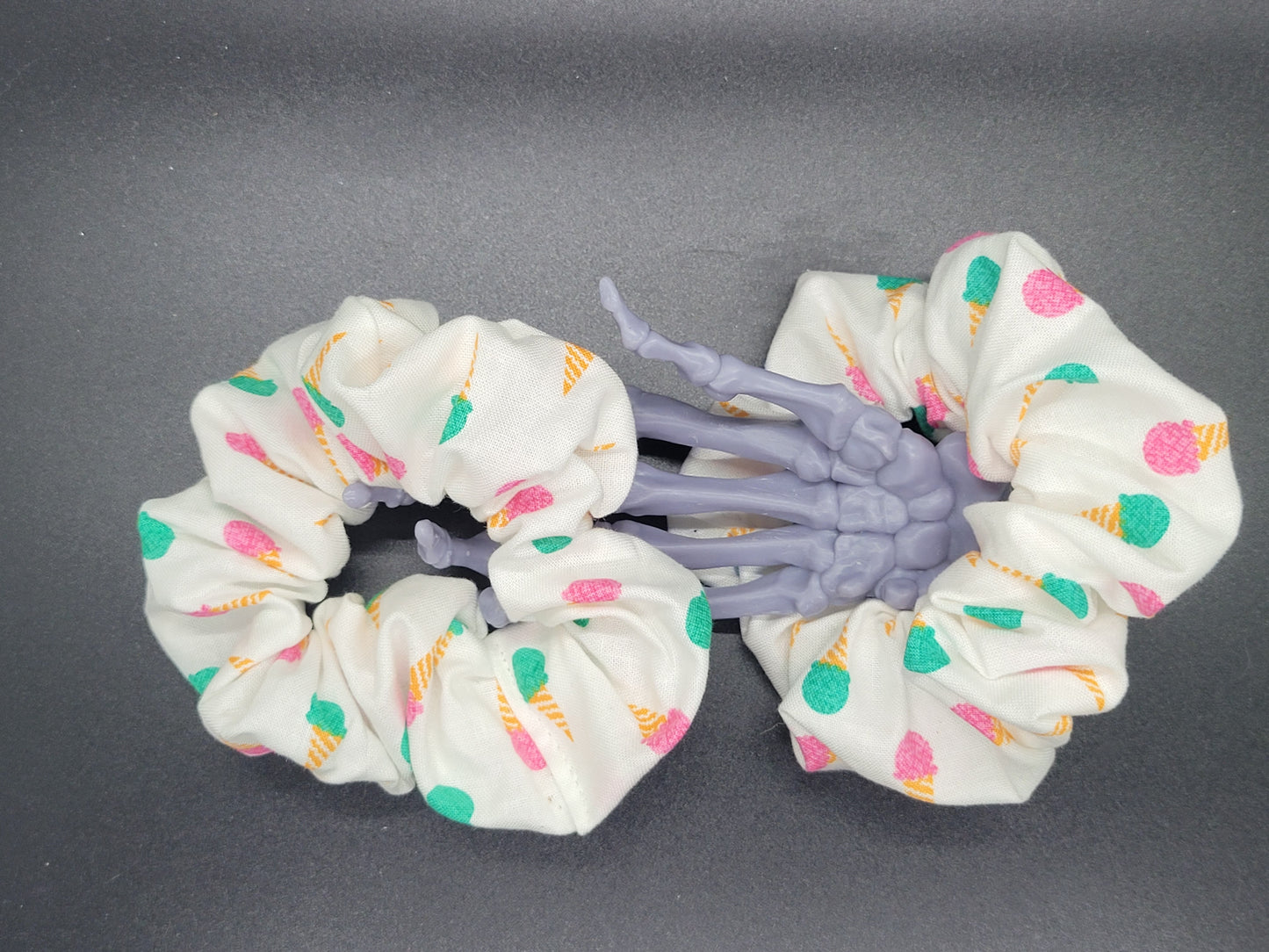 Summer Ice Cream Cotton and Elastic Hair Tie Scrunchie