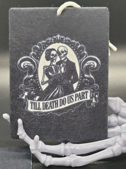Till Death Felt Air Freshener Valloween