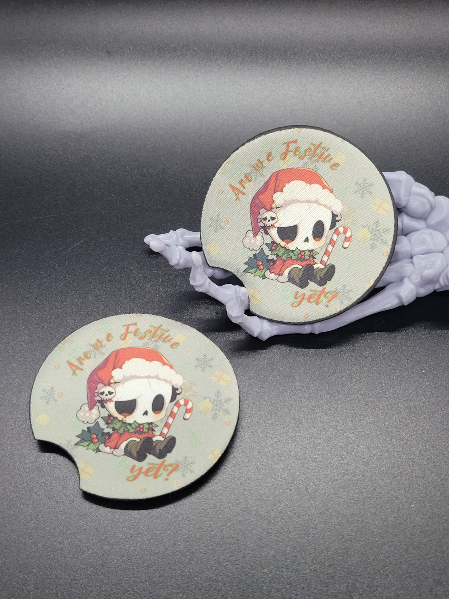 Festive Yet? Neoprene Car Coaster Set of 2
