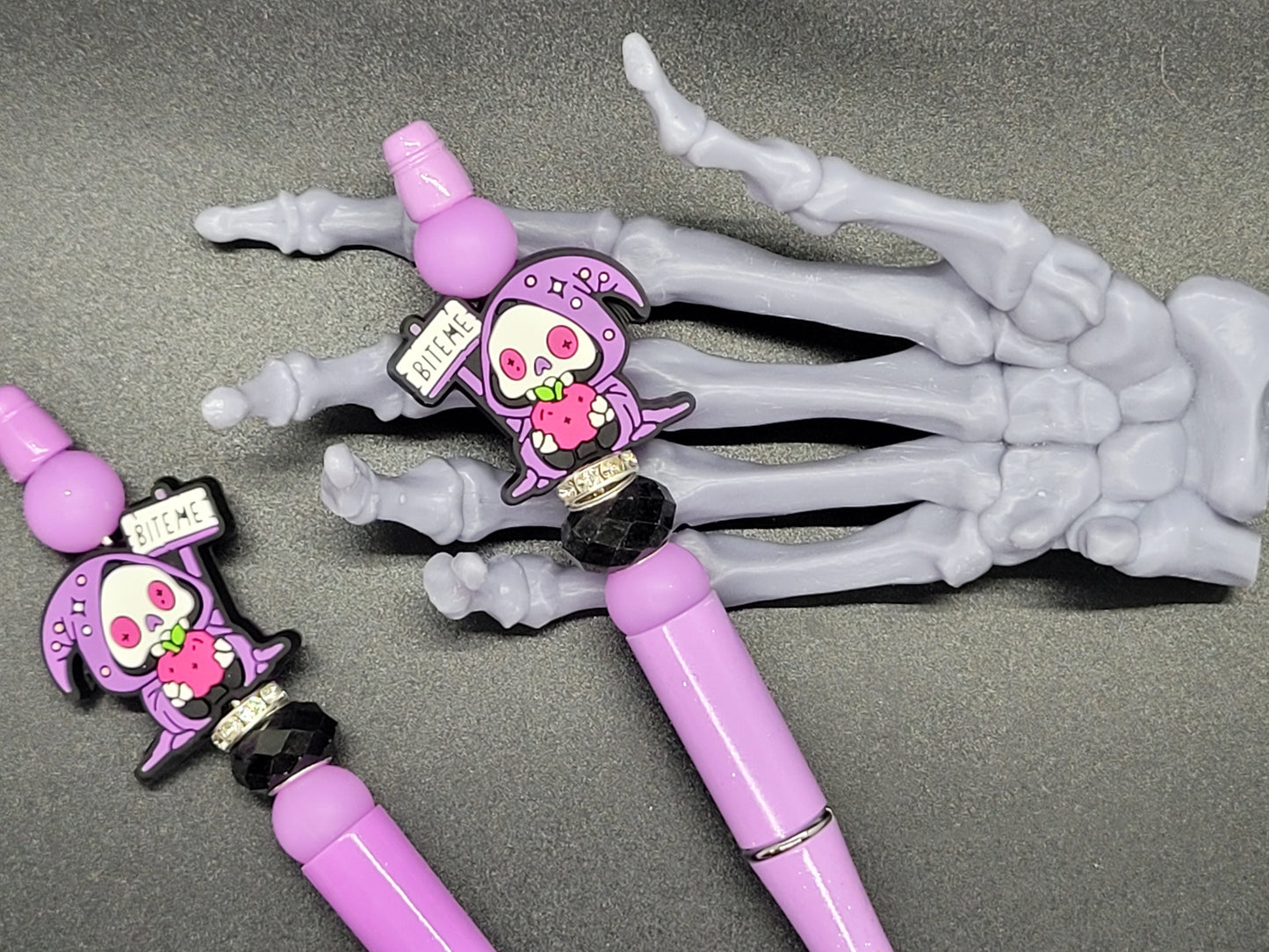 Bite Me Reaper Beaded Pen with Refill