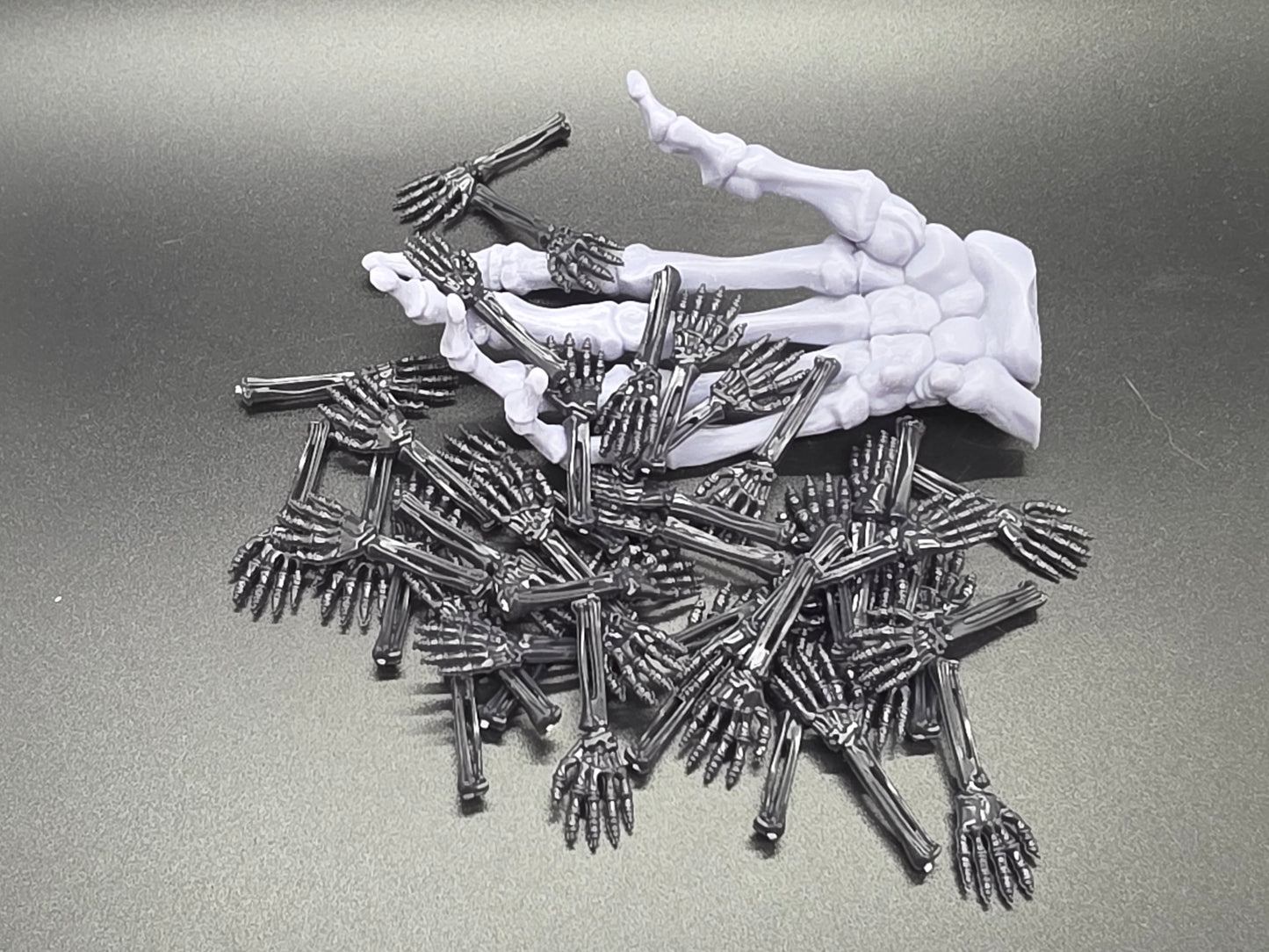 Resin Black Skeleton Hands 2 pack Miniature Dead Zen Add On