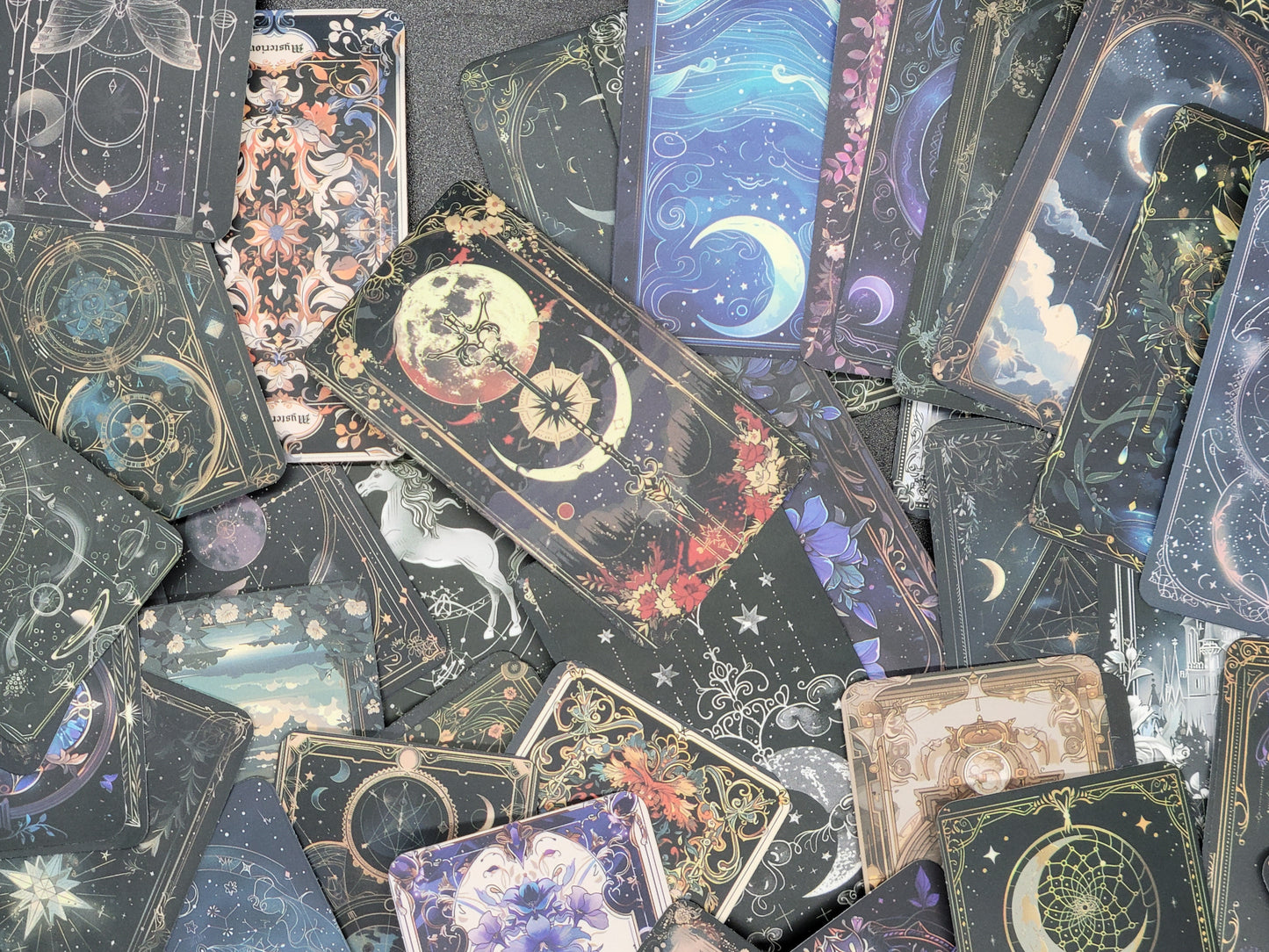 Witches Tarot Vinyl Sticker 10 Pack for Junk Journals Scrapbooks Budget Binders