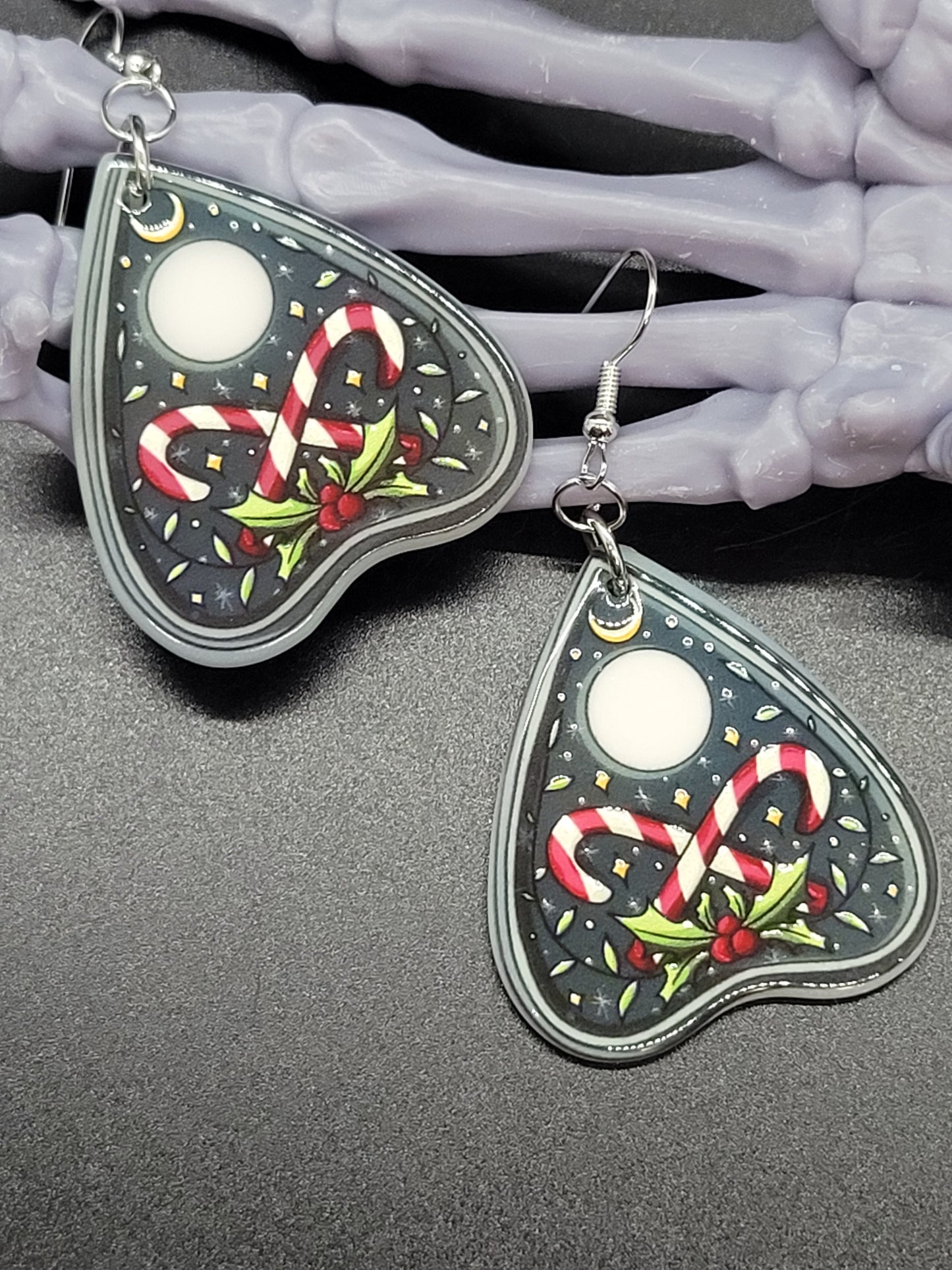 Christmas Planchette Acrylic Earrings