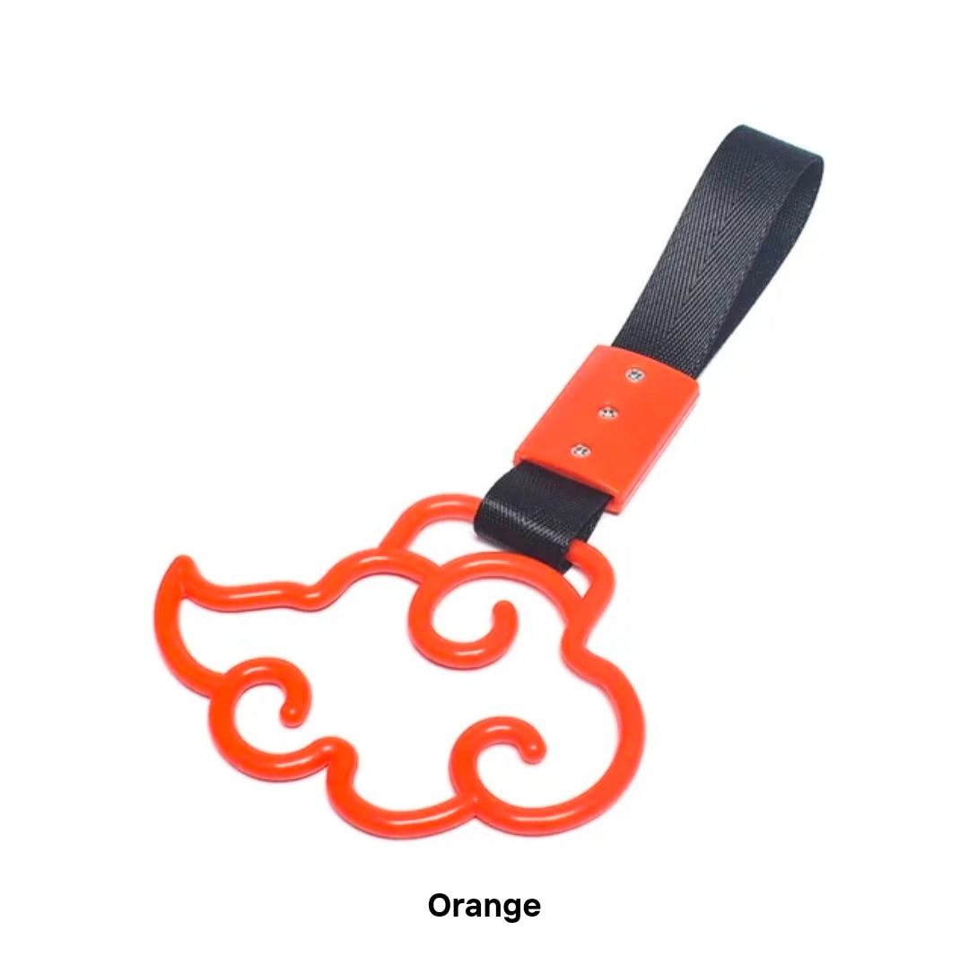JDM Style Strap Tow Hook Handle Cloud Shape Plastic Car Decoration