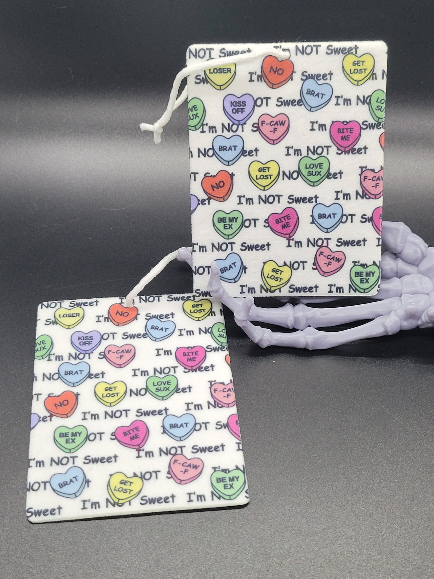 Not Sweet Felt Air Freshener Valloween