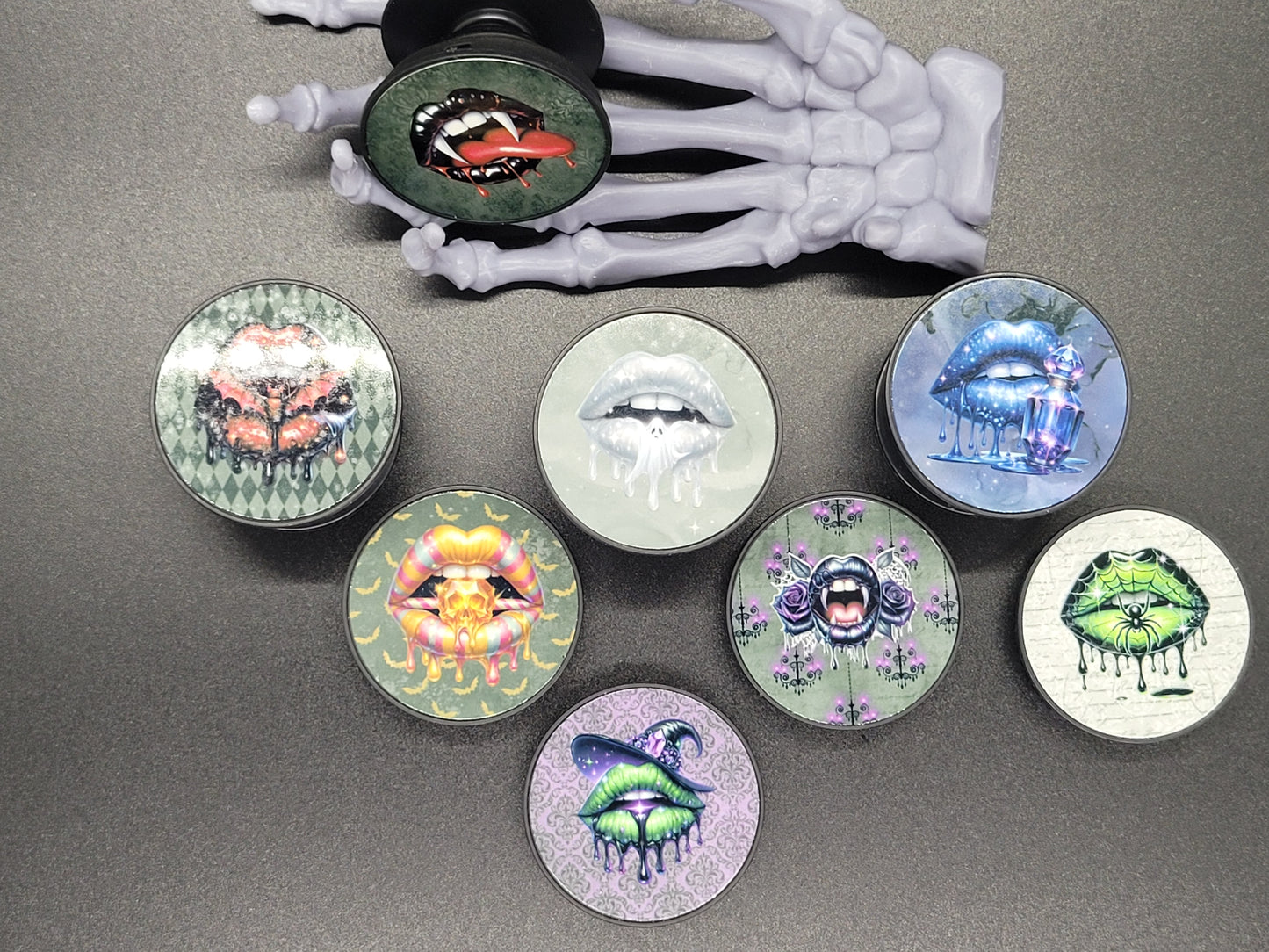 Halloween Lips Collection of Adhesive Phone Grips