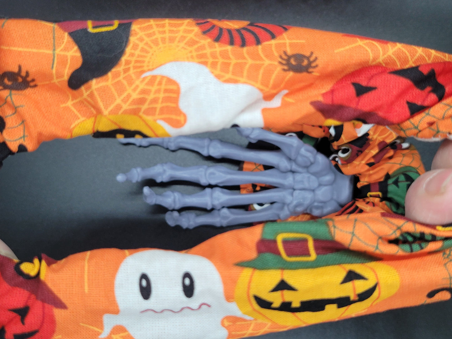 Halloween Creatures Cotton and Elastic Hair Tie Scrunchie