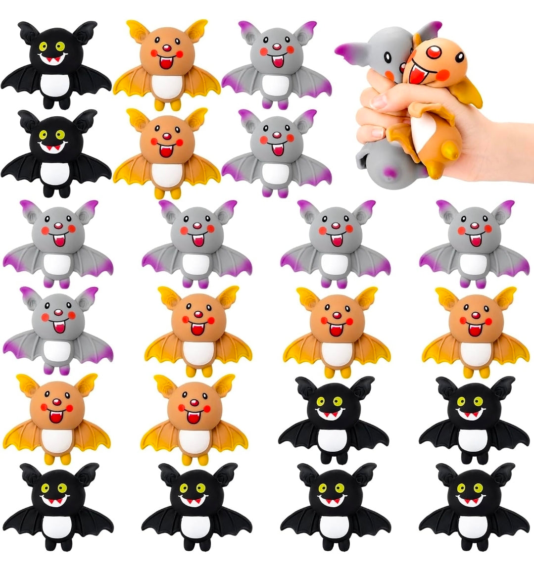 Assorted Foam Squeeze Toy Bats