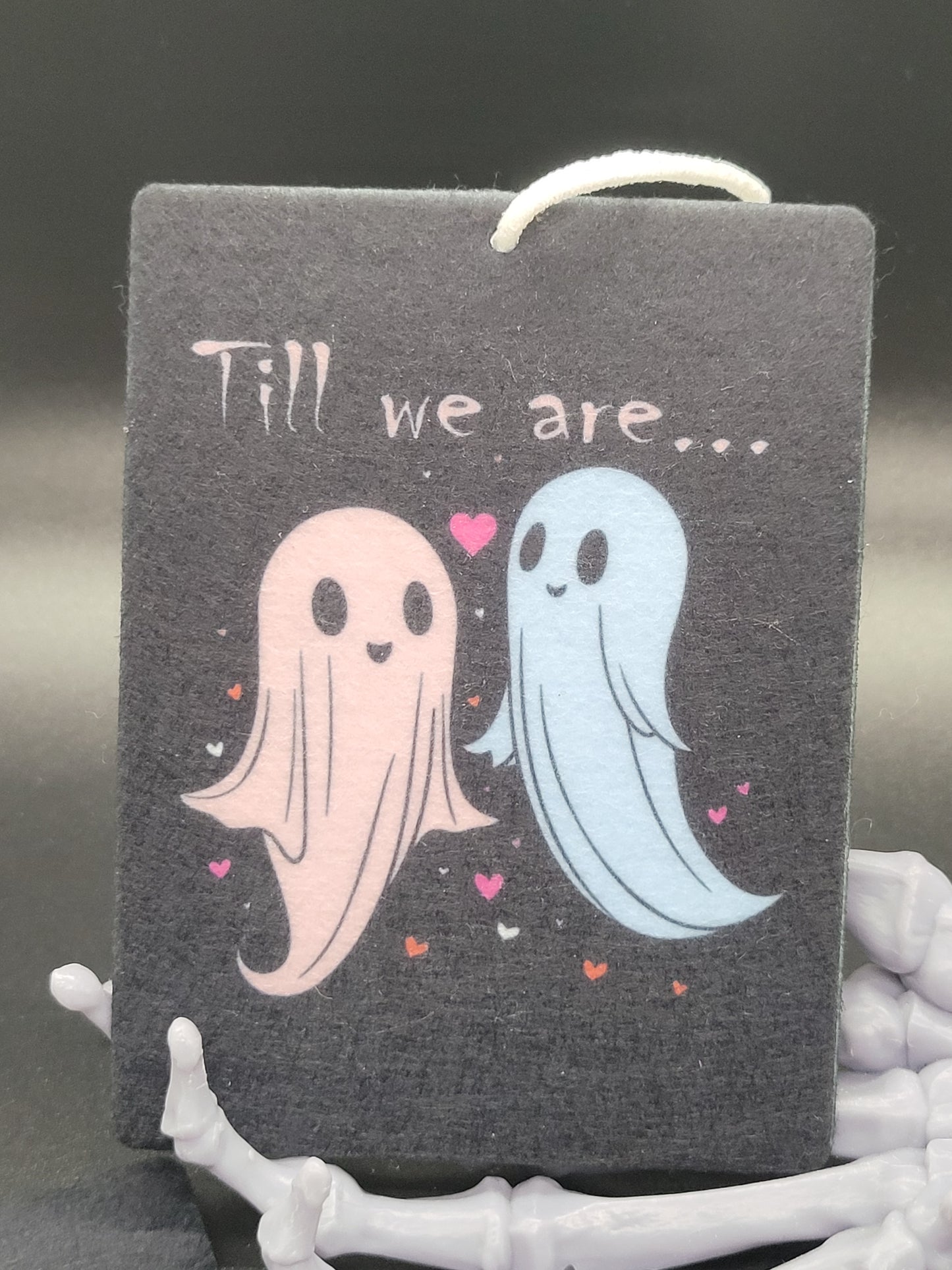 Till Ghosts Felt Air Freshener Valloween