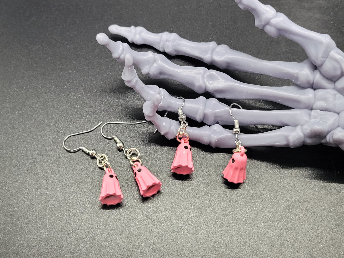 Ghosts Metal Dangle Earrings Light Weight