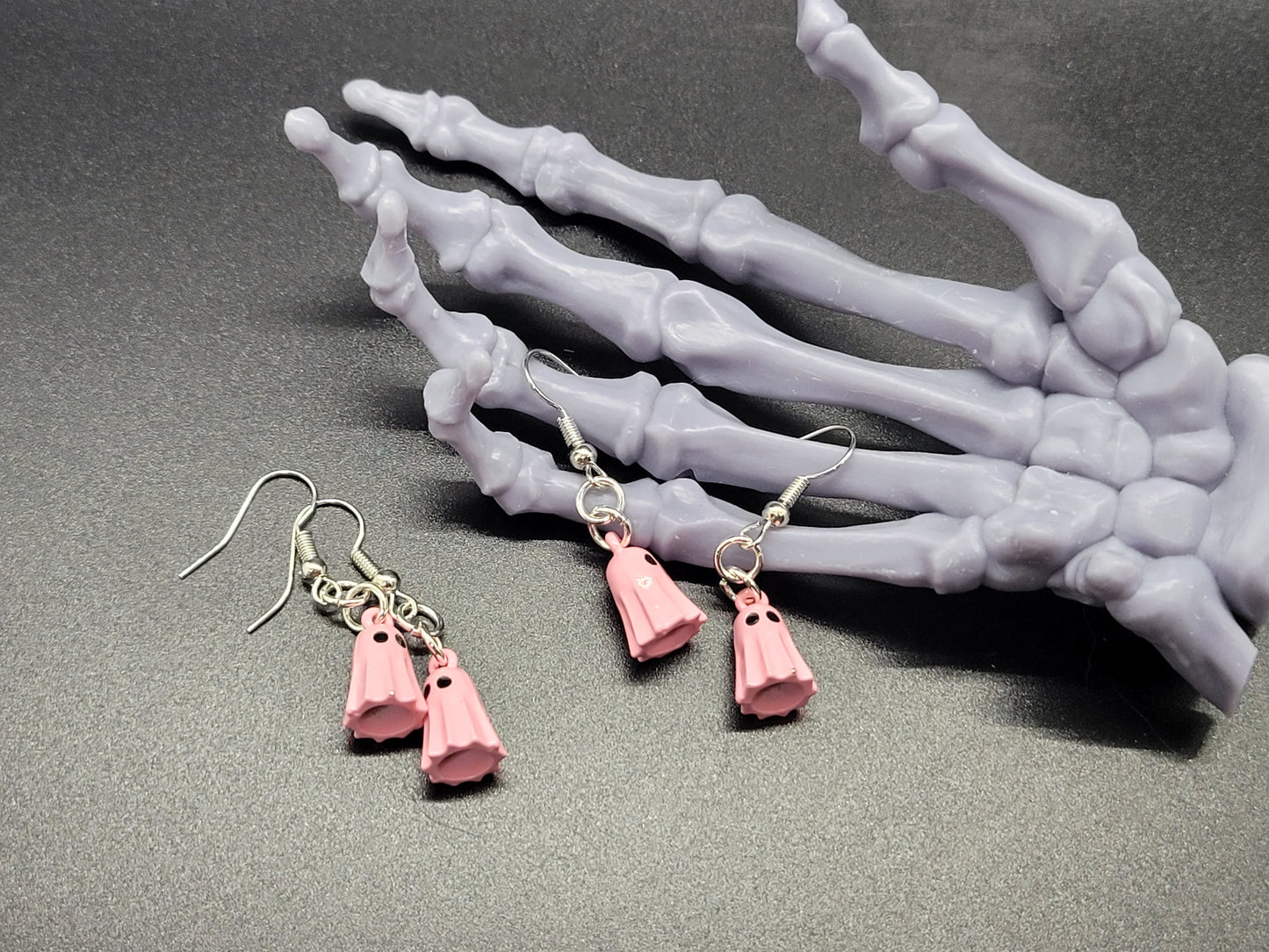 Ghosts Metal Dangle Earrings Light Weight