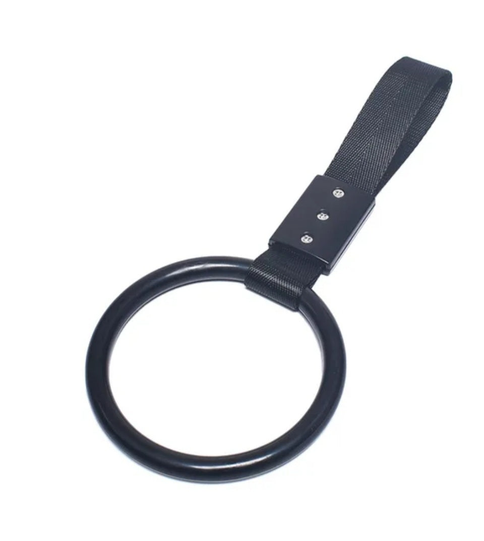 JDM Style Strap Tow Hook Handle Ring Shape Plastic Car Decoration