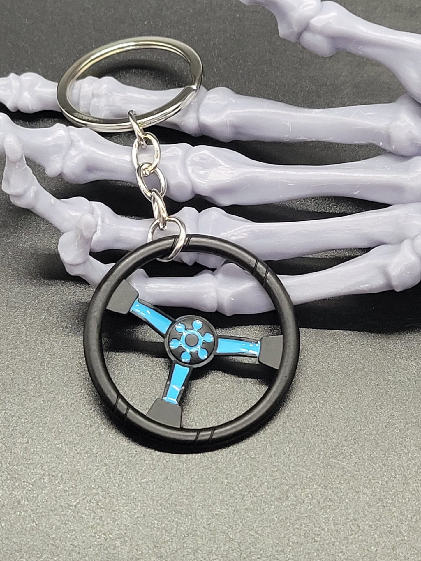 Car Part Key Chain Steering Wheel Metal Alloy