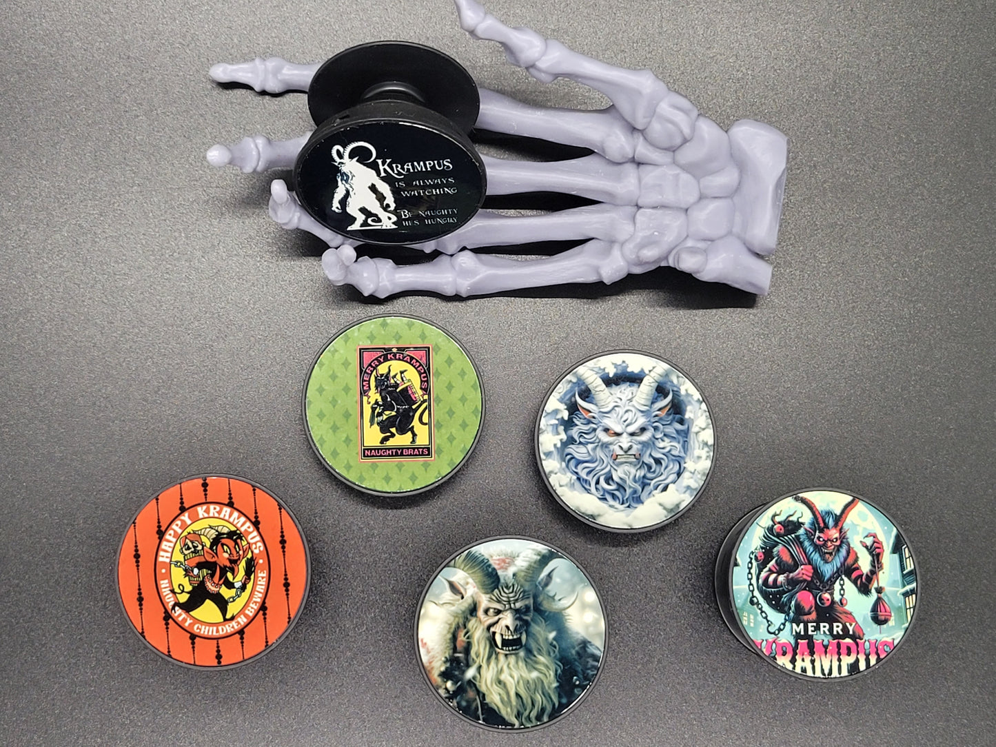 Krampus Collection of Adhesive Phone Grips
