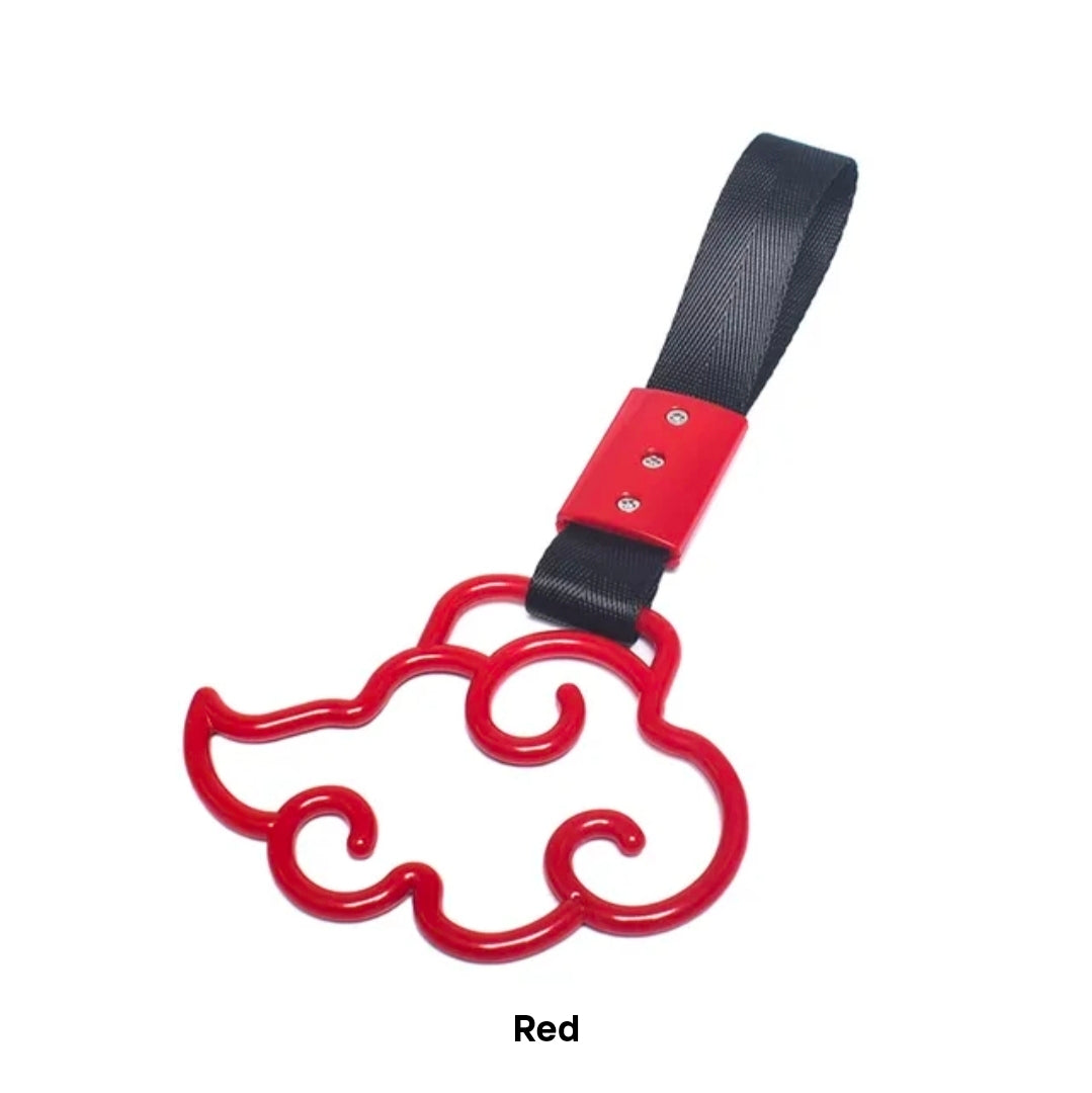 JDM Style Strap Tow Hook Handle Cloud Shape Plastic Car Decoration