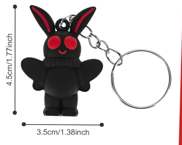 Mothman Soft Rubber Key Chain