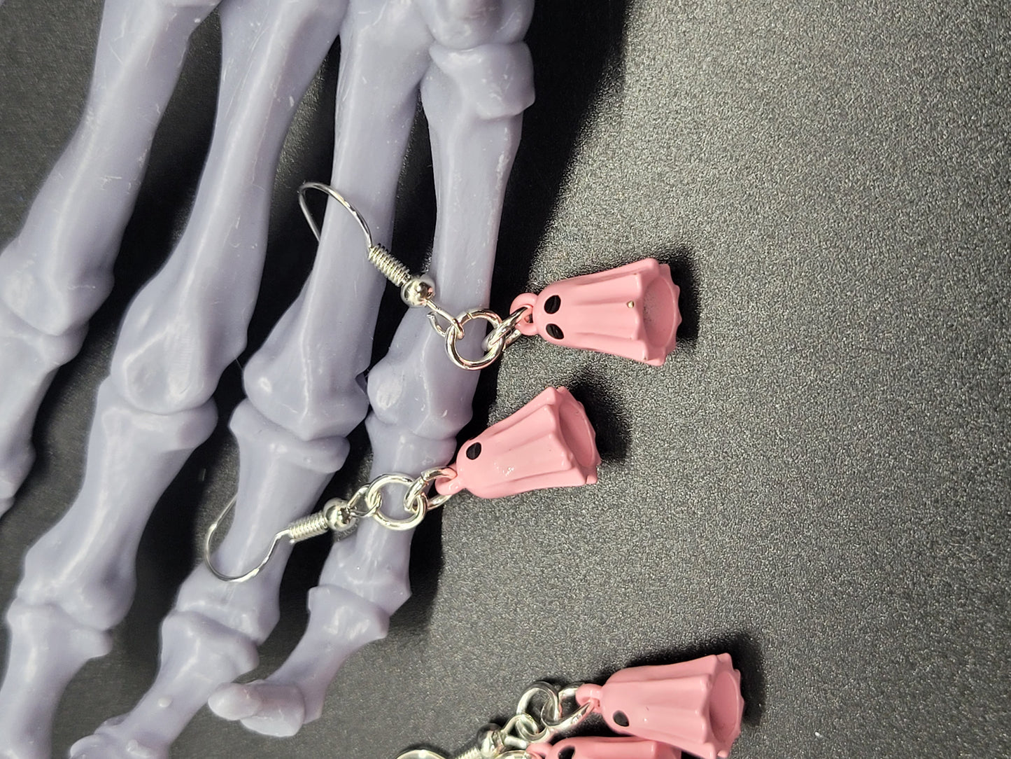 Ghosts Metal Dangle Earrings Light Weight