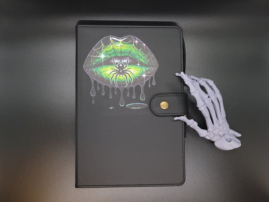 Venom Lined Blank Journal Book of Shadows Grimoire Faux Leather