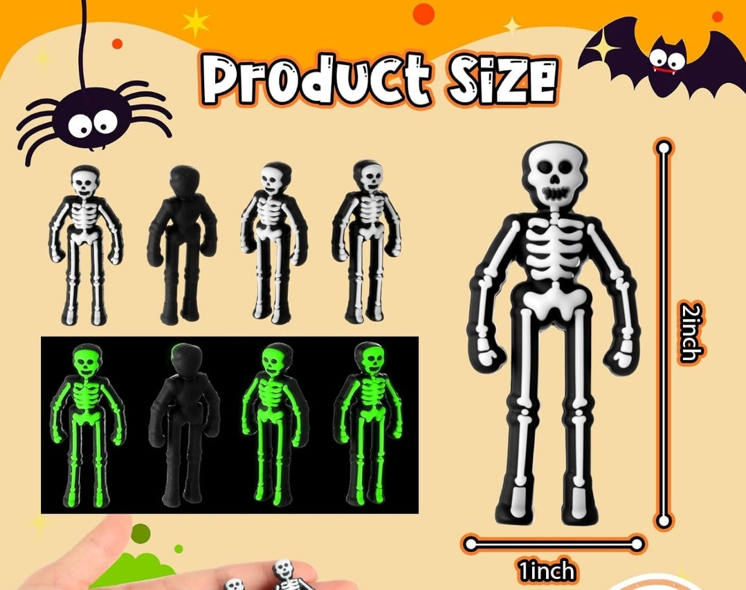 Black Skeleton Miniature Dead Zen Adds On Soft Rubber RPG