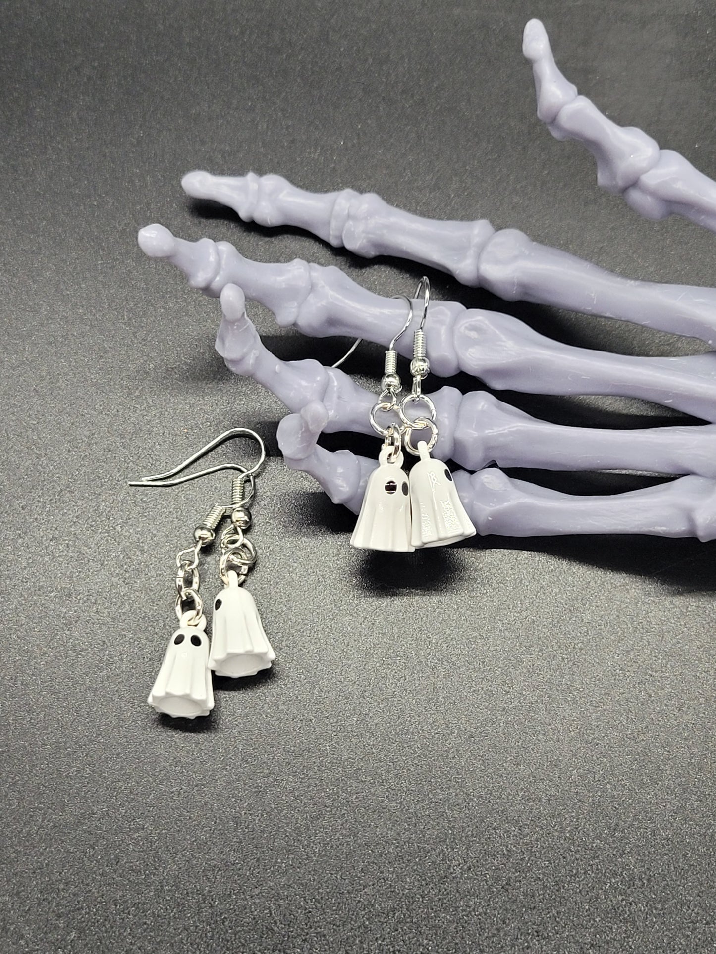 Ghosts Metal Dangle Earrings Light Weight