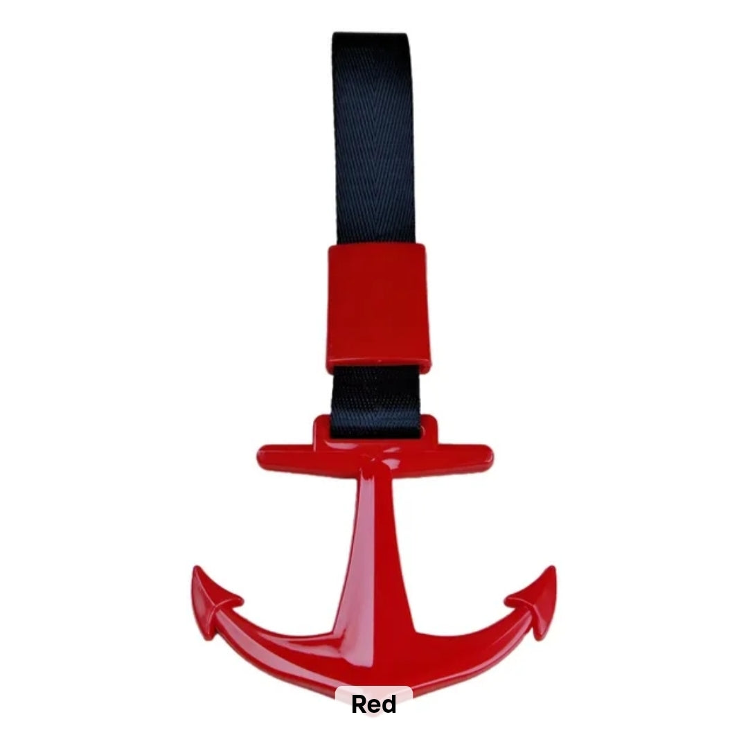 JDM Style Strap Tow Hook Handle Anchor Shape Plastic Car Decoration