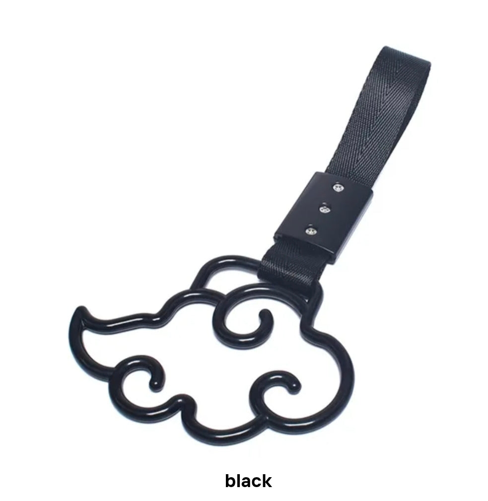 JDM Style Strap Tow Hook Handle Cloud Shape Plastic Car Decoration