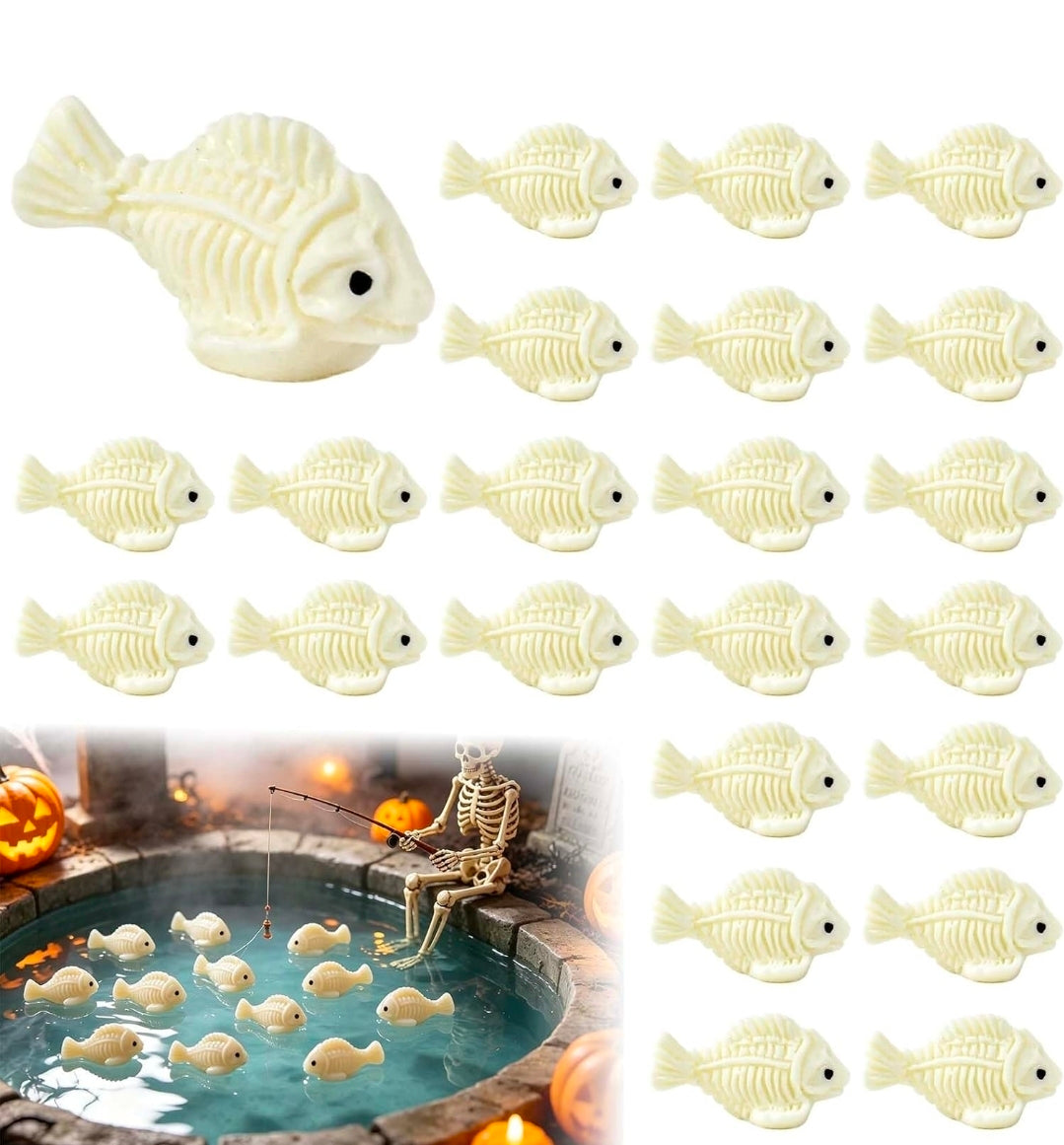 Skeleton Fish Hands 2 pack Miniature Dead Zen Add On
