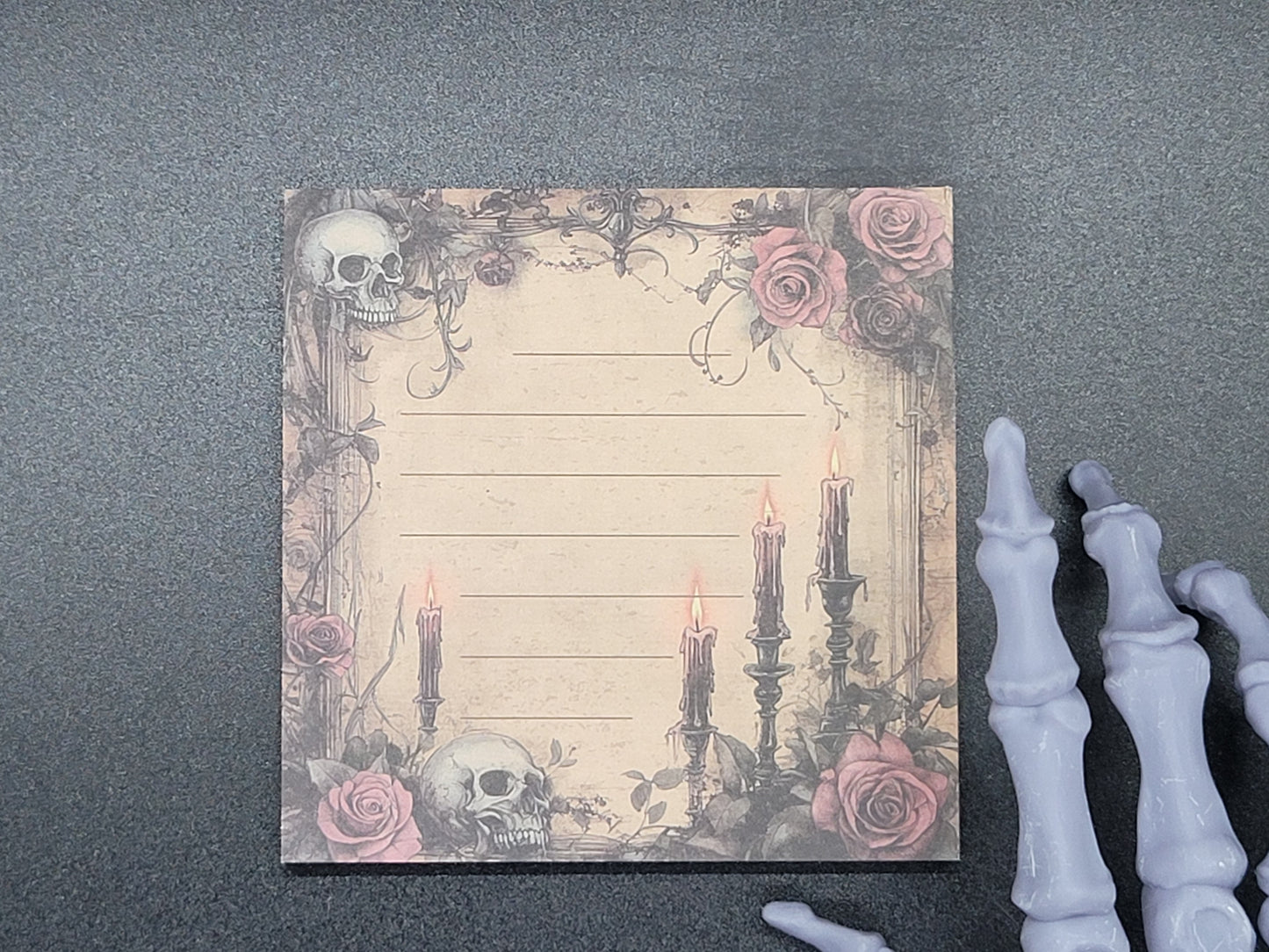 Gothic Romance Sticky Notepad 3x3 50pages