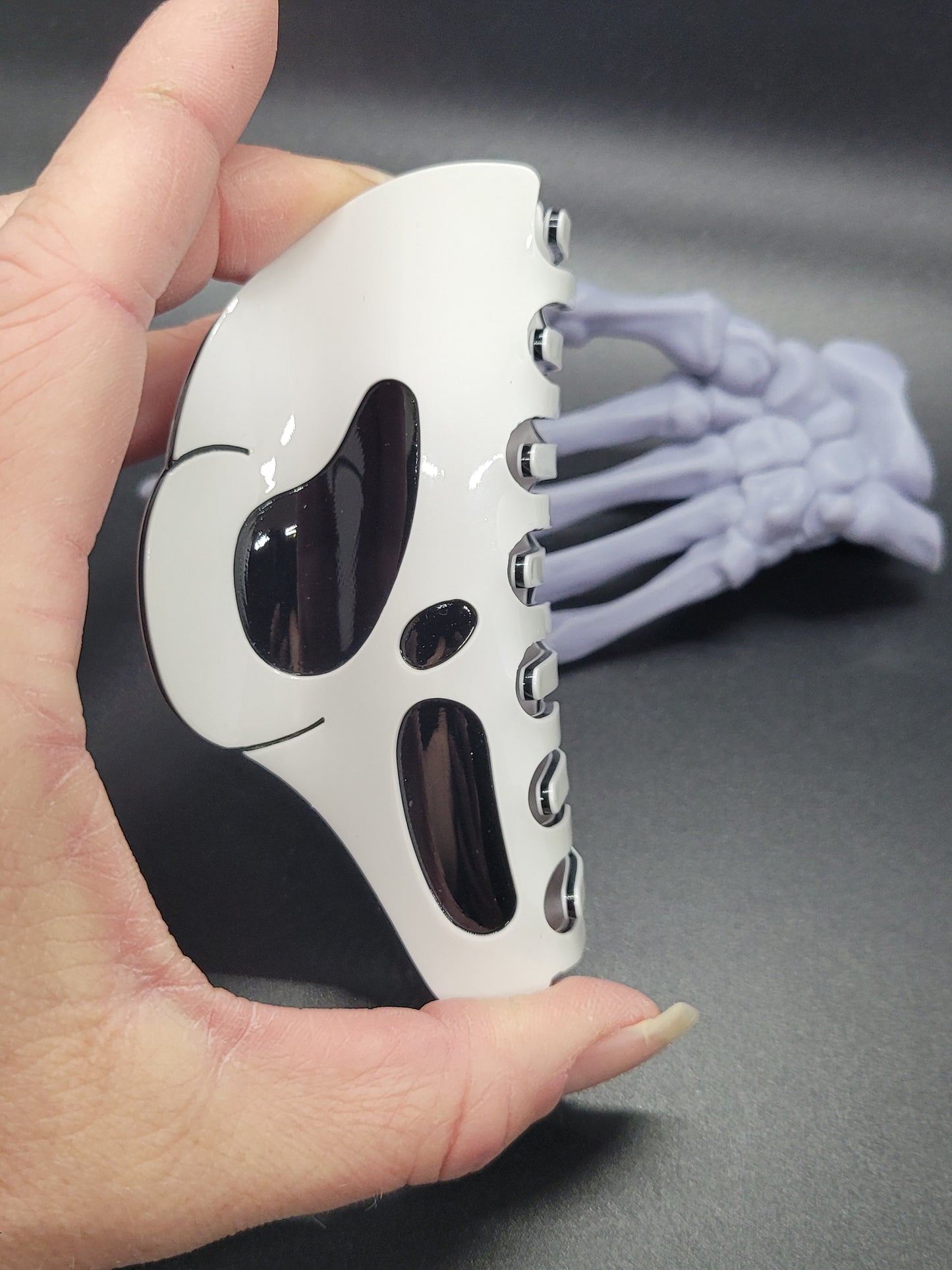 Scream Mask Acrylic Hair Claw Clip