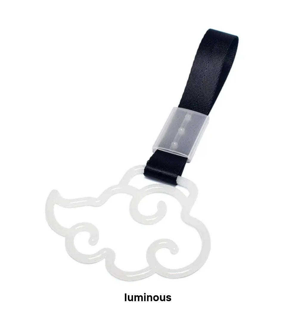 JDM Style Strap Tow Hook Handle Cloud Shape Plastic Car Decoration