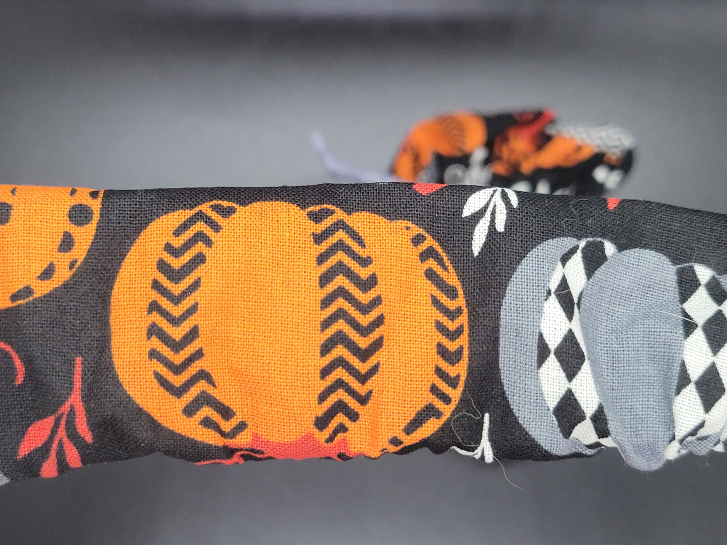 Halloween Pumpkins Cotton and Elastic Hair Tie Scrunchie