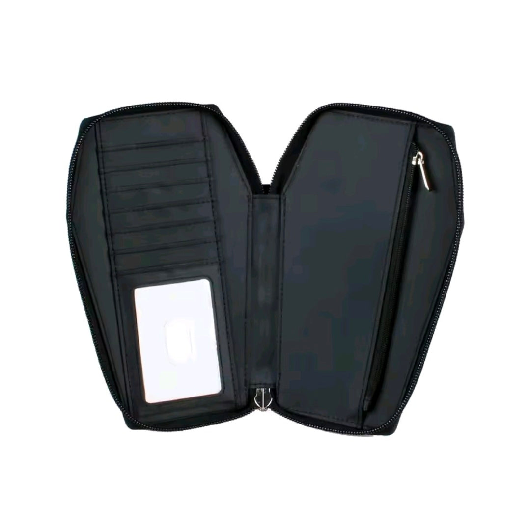 Nightmare Coffin Faux Leather Wallet Wristlet Clutch