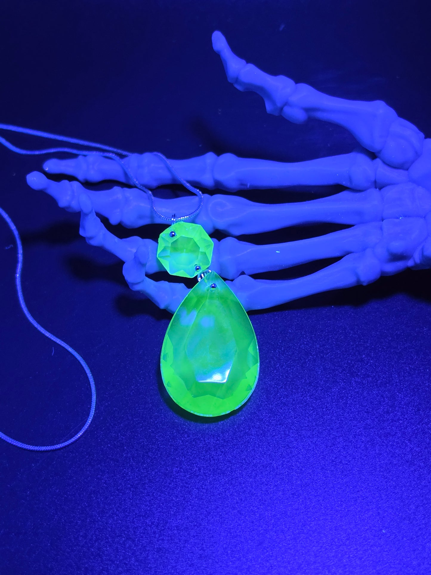 Antique/ Vintage Grey Glass Pendant Uranium Glass Murano